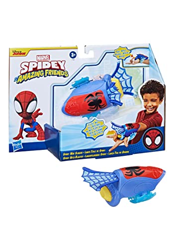 SPIDEY AND HIS AMAZING FRIENDS Marvel Spidey Web Slinger, Wrist-Mounted Toy, Fabric Web Extends and Retracts, Children Aged 3 and Up von Spidey and his Amazing Friends