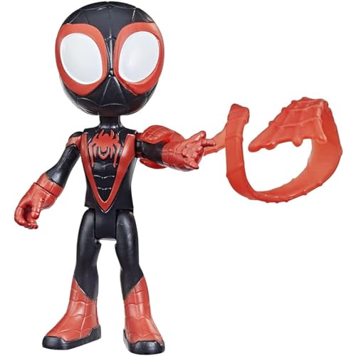 SPIDEY AND HIS AMAZING FRIENDS Marvel Miles Morales Figur, 10 cm große Action-Figur und 1 Accessoire, ab 3 Jahren von Spidey and his Amazing Friends