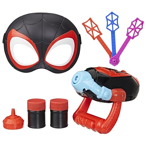 Marvel Spidey and His Amazing Friends Water-Webs Miles „Spin” Morales Seifenblasen-Starter Rollenspiel-Set Marvel Spidey and His Amazing Friends Water-Webs Miles „Spin” Morales Seifenblasen-Starter Rollenspiel-Set von Hasbro