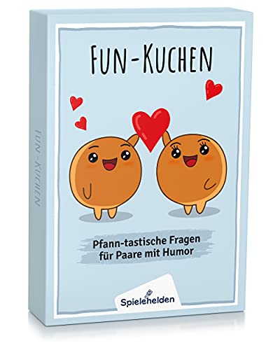 Spielehelden Fun-Kuchen | Paarspiel mit Herz & Humor | Spiele für Paare | Geschenk Partner | Jahrestag Geschenk für ihn | Romantische Männer & Frauen | Hochzeitsgeschenk von Spielehelden