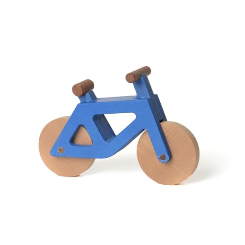 Spielzeugfahrrad aus Holz (Blau) von Spielwende