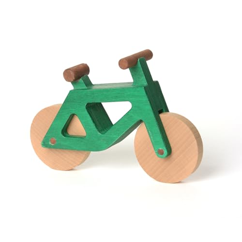 Spielzeugfahrrad aus Holz (Grün) von Spielwende