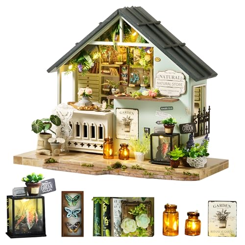 Spilay DIY Book Nook Kit, DIY Puppenhäuser Miniatur Haus Möbel Kit Mit LED-Licht,Schutzhülle und Spieluhr,3D Holzpuzzle Buchstütze Bücherregal Dekoration,Buchstützen Modell Build-Creativity Kit-DA-006 von Spilay