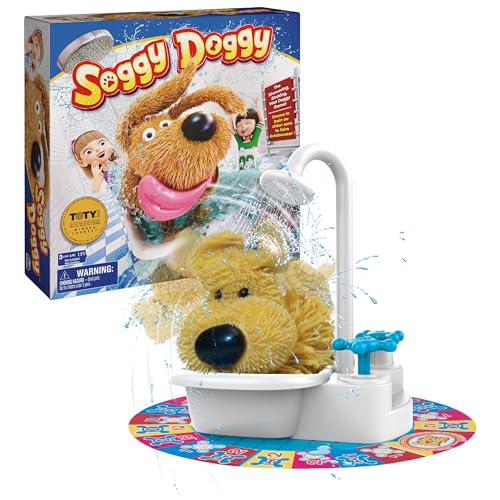 71cm Doppelseitige Faltbare Klett Soggy Doggy, Wet Dog, preisgekröntes Kinderspiel, Brettspiel für Familiennacht, lustige Spiele für Kinder, Spielzeug und Spiele, für Kinder ab 4 Jahren von Spin Master Games