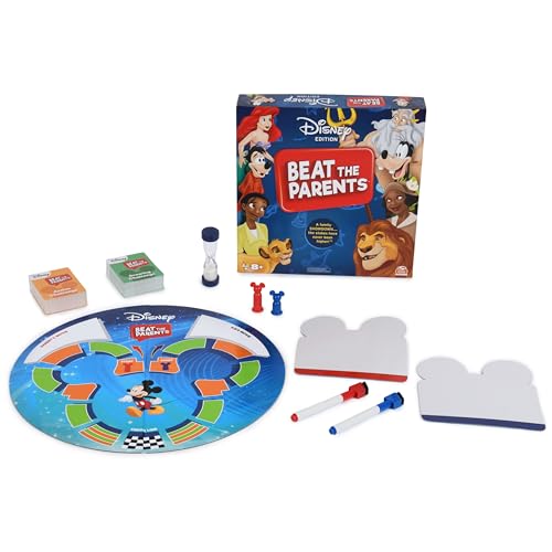 Beat The Parents Disney Edition Board Game, Kids vs. Parents Family Board Games, Fun Games, Family Games, Disney Gifts, Easter Basket Stuffers, Games for Kids Ages 8+ von Spin Master Games