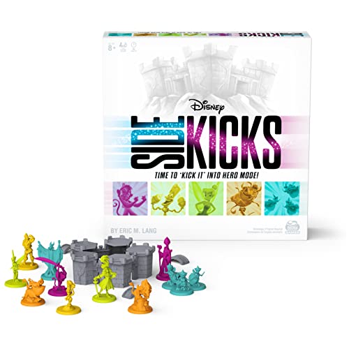 Disney Sidekicks Cooperative Strategy Brettspiel mit benutzerdefinierten geformten Figuren, für Familien, Erwachsene und Kinder ab 8 Jahren von Spin Master Games