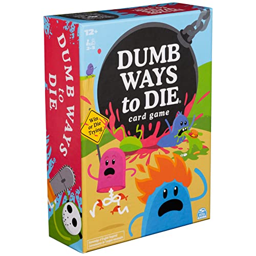 Spin Master Games Dumb Ways to Die Kartenspiel basiert auf viralem Video, Kartenspiele für Erwachsene, Spiele für Erwachsene, lustige Spiele für Familien und Kinder ab 12 Jahren von Spin Master Games