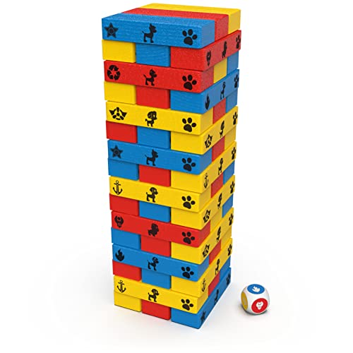 PAW Patrol Jumbling Tower - Stapel spel, Blue,red von Spin Master Games