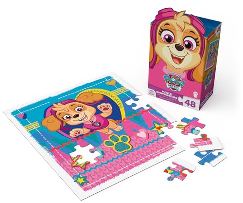 Paw Patrol, 48-teiliges Puzzle Skye Paw Patrol-Fahrzeug Kinder-Puzzles – Nickelodeon Paw Patrol-Spielzeug, Paw Patrol-Figuren, für Kinder von Spin Master Games