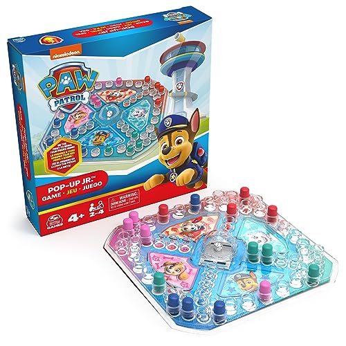 Paw Patrol Mensch ärgere Dich Nicht-Brettspiel Pop-Up-Würfel Junior von Spin Master Games