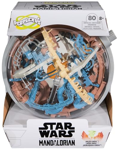 Perplexus Star Wars - The Mandalorian, 3D-Kugellabyrinth mit 80 galaktischen Hindernissen aus dem Star Wars Universum, mit interaktivem Drehknopf, ab 8 Jahren Perplexus Star Wars - The Mandalorian, 3D-Kugellabyrinth mit 80 galaktischen Hindernissen aus dem Star Wars Universum, mit interaktivem Drehknopf, ab 8 Jahren von Spin Master Games