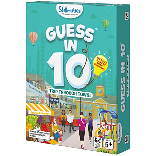 SPIN MASTER GAMES Skillmatics Guess in 10 Lern-Brettspiel, für Familien und Kinder ab 5 Jahren, Reise durch die Stadt von Spin Master Games