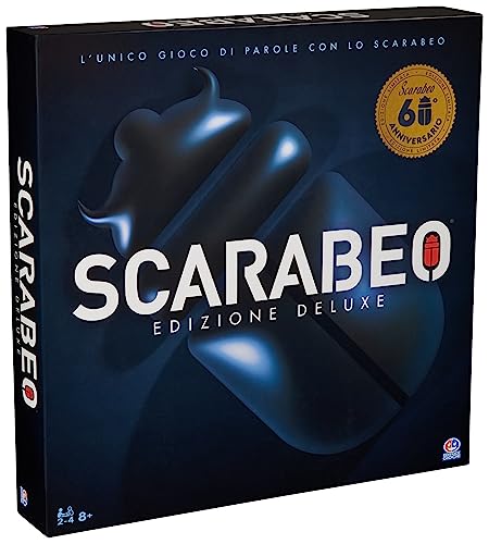 Scarabeo 60th Anniversary Premium Edition by Editrice Giochi Rotating Scrabble Board Game | Word Games | Board Games for Adults & Kids Ages 8 and up von Spin Master Games