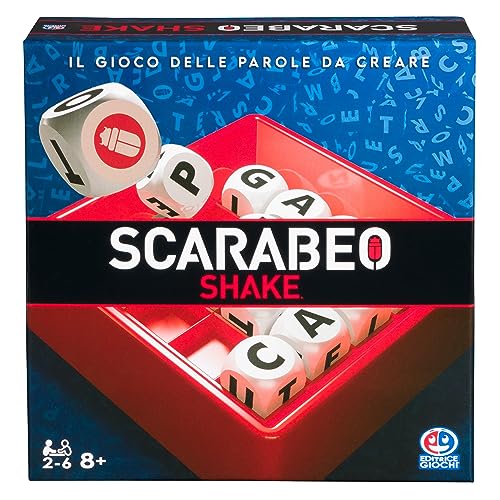 Spin Master Games 6067883 Scarabeo Shake by Editrice Giochi Scrabble Word Travel Board Games for Adults Kids Ages 8 and up von Spin Master Games