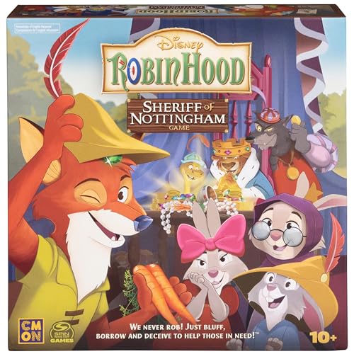 Disney Robin Hood Sheriff of Nottingham Spiel, Familien-Brettspiele, Disney-Geschenke, Brettspiele für Familienabend, für Erwachsene und Kinder ab 10 Jahren Disney Robin Hood Sheriff of Nottingham Spiel, Familien-Brettspiele, Disney-Geschenke, Brettspiele für Familienabend, für Erwachsene und Kinder ab 10 Jahren von Spin Master Games