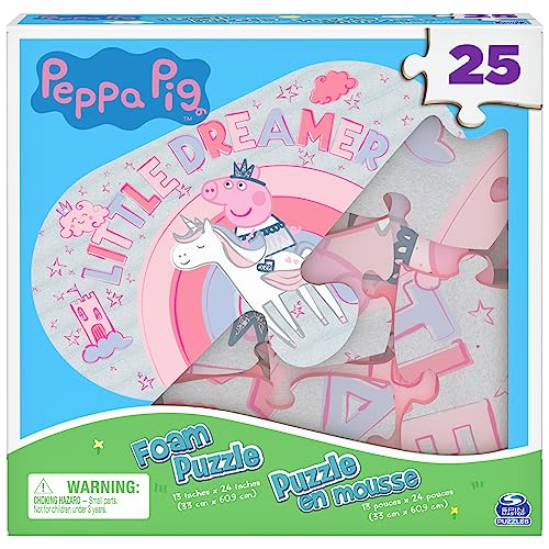 Spin Master Games 25-teiliges Peppa Pig Schaumstoff-Puzzle, für Familien und Kinder ab 4 Jahren von Spin Master Games