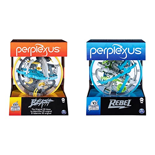 Spin Master Games 6053142 - Perplexus Beast, 3D-Labyrinth mit 100 Hindernissen & 6053147 - Perplexus Rebel, 3D-Labyrinth mit 70 Hindernissen von Spin Master