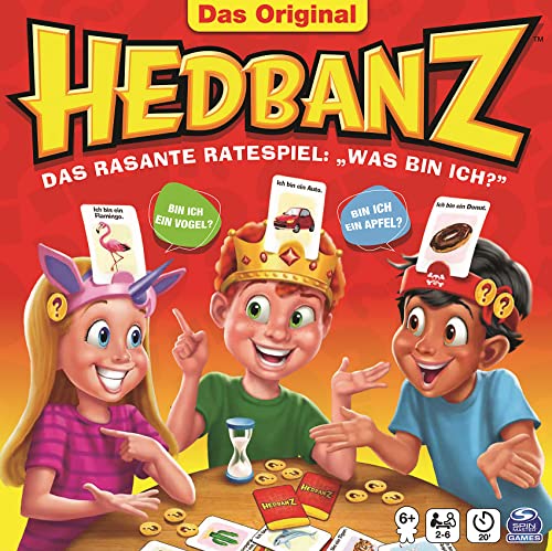 Spin Master Games Hedbanz - das rasante Ratespiel für die ganze Familie - Neuauflage mit tollem Spielmaterial, für 2-6 Spieler ab 6 Jahren von Spin Master Games