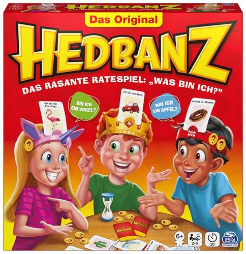 Spin Master Games Hedbanz - das rasante Ratespiel für die ganze Familie - Neuauflage mit tollem Spielmaterial, für 2-6 Spieler ab 6 Jahren von Spin Master Games