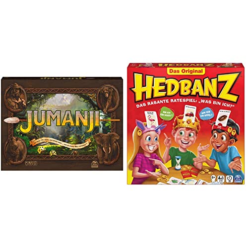 Spin Master Games - Jumanji ab 8 Jahren - kooperatives Abenteuerspiel mit spannenden Challenges & Hedbanz - das rasante Ratespiel für die ganze Familie - Neuauflage mit tollem Spielmaterial von Spin Master Games