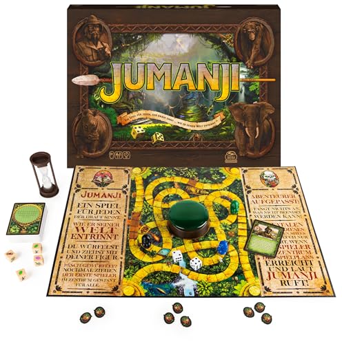Spin Master Games - Jumanji - das actiongeladene Familienspiel für 2–4 mutige Abenteurer ab 8 Jahren - kooperatives Abenteuerspiel mit spannenden Challenges von Spin Master Games