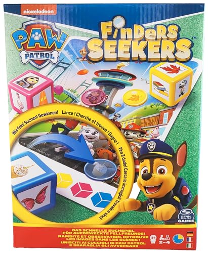 Spin Master Games Paw Patrol - Finders Seekers, das schnelle Suchspiel für aufgeweckte Fellfreunde, 2-4 Spieler, ab 4 Jahren von Spin Master Games