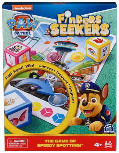 Paw Patrol Finders Seekers, Suchspiel, Spiel für 2-4 Spieler ab 4 Jahren von Spin Master Games