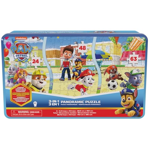 Spin Master Games Kids Puzzle 3in1PanoramcPzzTinPawPatrol von Spin Master Games