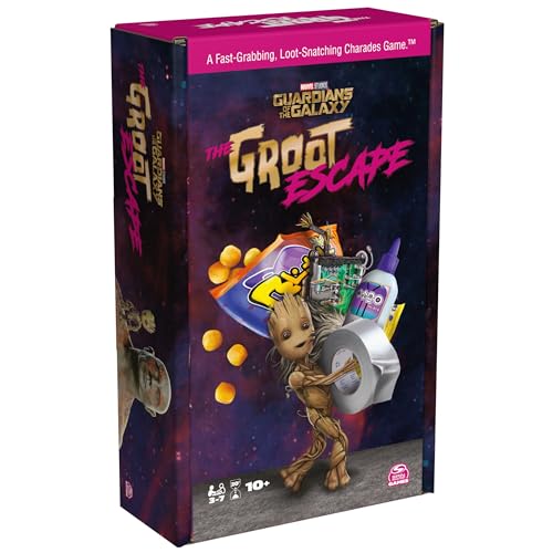 Spin Master Games Marvel Guardians of The Galaxy, The Groot Escape, Kartenspiele im Charades-Stil, Brettspiele für Erwachsene und Kinder ab 10 Jahren von Spin Master Games