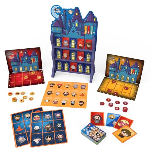 Wizarding World, Harry Potter Games HQ Checkers Tic Tac Toe Memory Match Go Fish Bingo Kartenspiele Fantastische Tierwesen Geschenk für Erwachsene und Kinder ab 4 Jahren von Spin Master Games