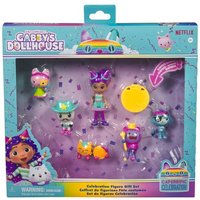 Gabby's Dollhouse, Party-Figuren Geschenkset, Party Gabby mit 6 Katzen-Figuren im festlichen Outfit von Spin Master International B.V.