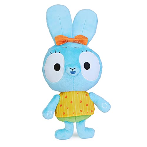 Brave Bunnies Boo Interaktiver Feature Plüsch, mit Musik, Ausrufen und Geräuscheffekten, ca. 35cm große Stofftierfigur, Spielzeug für Kinder ab 3 Jahren von Spin Master