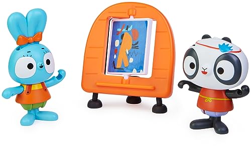 Brave Bunnies Painting Pack, Malen mit Boo Hase und Panda, mit 2 Actionfiguren und 1 Leinwand als Zubehör, Spielzeug für Kinder ab 3 Jahren, Basic Figuren Set von Spin Master