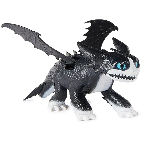 Dragons DreamWorks Interactive Fire and Flight Thunder-Figur (deutsch: Donner) mit Licht- und Geräuscheffekten, 30,4cm groß, Kinderspielzeug ab 4 Jahren von Spin Master