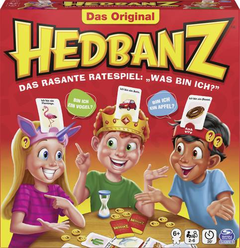 Hedbanz - das rasante Ratespiel für die ganze Familie - Neuauflage mit tollem Spielmaterial von Spin Master