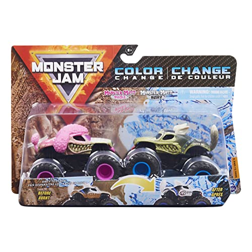 Monster Jam 6044943 Farbwechsel Mutt Pudel gegen Monster Mutt Husky von Monster Jam