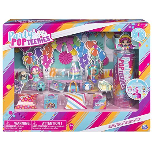 Party Popteenies Party Time Surprise Set mit Konfetti, Sammelpüppchen und Accessoires von Party Popteenies