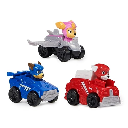 Paw Patrol The Movie 2 Set mit 3 Mini-Fahrzeugen Welpenfiguren Autos von PAW PATROL