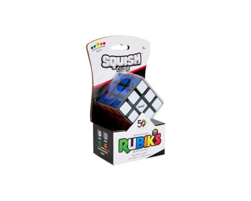 Rubik's Cube – Rubiks Squish Cube 3 x 3 – Puzzlespiel für Erwachsene und Kinder – sensorisches Spielzeug – Puzzle 3 x 3 Farbübereinstimmung – Puzzle Problemlösung – Puzzle für Kinder ab 8 Jahren von Spin Master