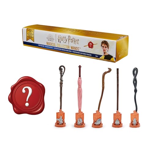 Wizarding World 6068682 Kelch Harry Potter Magical Collector Überraschungsstab mit Basis und Die-Cast Symbol, Serie Turnier Tremaghi (Modelle variieren), Mehrfarbig von Wizarding World