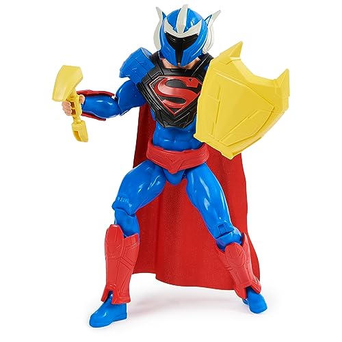 DC Comics Superman Man of Steel Action-Figur, 30 cm, voll bewegliche Figur mit 9 Ausrüstungsteilen für spannendes Rollenspiel, Spielzeug für Kinder ab 4 Jahren von DC Comics