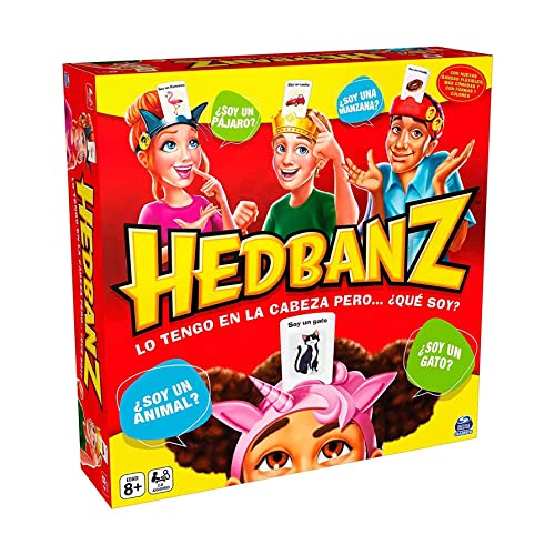 Spin Master 6065108 Cat,Unicorn Brettspiele-HEDBANZ Fun Riddle Game for Kids and Families-New Edition-2-6 Player-6065108-Brettspiele Kinder ab 7 Jahren, Mehrfarbig von Spin Master