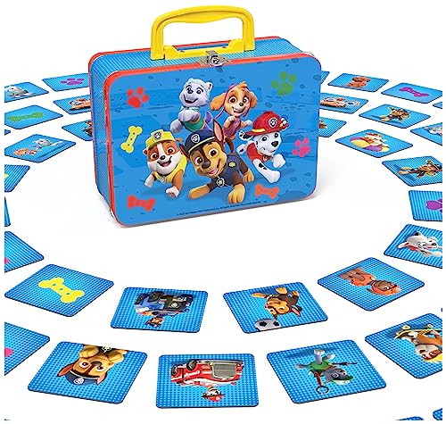 Spin Master Games PAW Patrol Memo-Spiel - klassisches Merkspiel im Design der beliebten Vorschulserie PAW Patrol im Metall-Köfferchen, für Kinder ab 3 Jahren von Spin Master Games