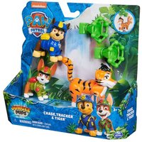 PAW Patrol Jungle Pups - Hero Pups Figuren-Set mit 2 Hundefiguren und einer Dschungeltier-Figur mit Wurffunktion (sortiert, Zufallsauswahl) PAW Patrol Jungle Pups - Hero Pups Figuren-Set mit 2 Hundefiguren und einer Dschungeltier-Figur mit Wurffunktion (sortiert, Zufallsauswahl) von Spin Master