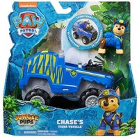 PAW Patrol Jungle Pups - Tiger-Fahrzeug mit Chase-Figur (Basis Fahrzeug) von Spin Master International B.V.