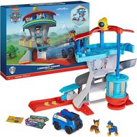 PAW Patrol, Lookout Tower, Hauptquartier Spielset mit 1 Chase Basis Fahrzeug, 2 Chase Figuren und Zubehör von Spin Master International B.V.