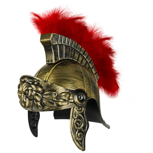 Spinosaurus Mittelalter Römer Helm für Erwachsene,Römischer Gladiator Helm Spartaner Ritterhelm St Martin Kostüm Zubehör Cosplay Fastnacht Kostüme Ausgefallene Kopfbedeckung von Spinosaurus