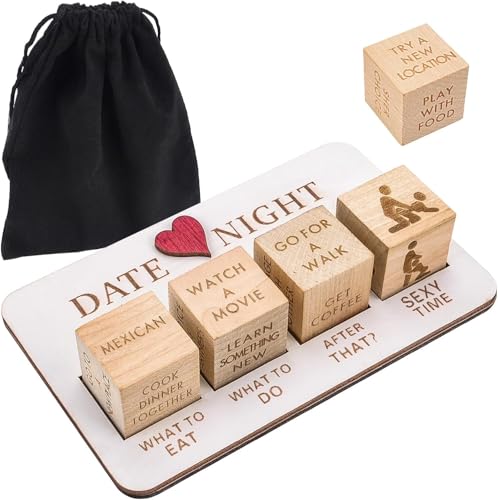 Date Night Dice Couples Gift Ideas,Decision Dice,Valentine's Day Gifts for Girlfriend or Boyfriend,Romantic Date Night Ideas for Him and Her,Anniversary Christmas Birthday Gifts for Husband Wife 1 Set von SpirWoRchlan