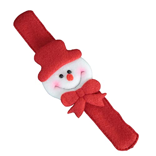 Weihnachts-Armband, Schnapparmband, Partyzubehör, Weihnachtsmann, Schneemann, Rentier, Bär, Weihnachtsschmuck für Mädchen und Jungen, Schneemann von SpirWoRchlan