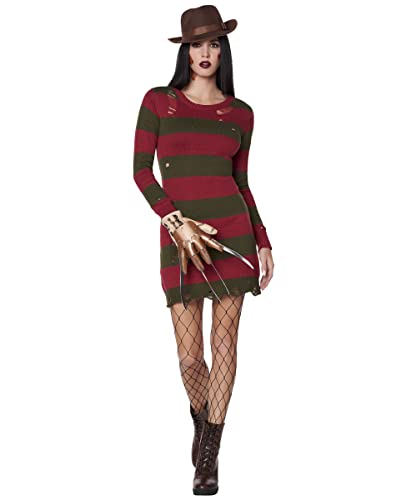 Spirit Halloween A Nightmare on Elm Street Freddy Krueger Pulloverkleid für Erwachsene, Größe L von Spirit Halloween